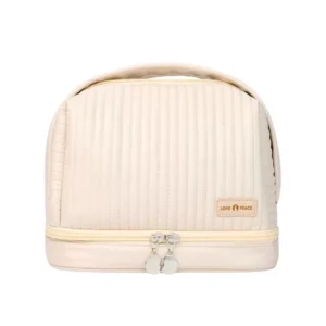 COSMETIQUERA DOBLE PARIS BEIGE