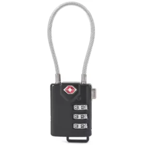 CANDADO CON CABLE DE 3 DIGITOS TSA