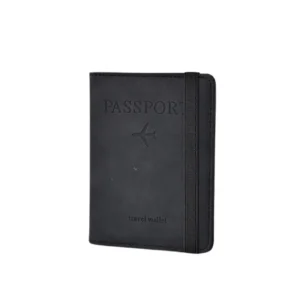 PORTA PASAPORTE NEGRO