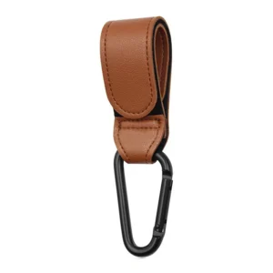 GANCHO COLGADOR DE CUERO (PU) CAFE