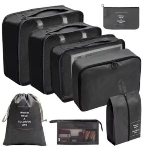 Kit de 8 bolsas organizadoras para viaje