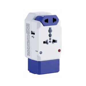 Adaptador Universal Todo en Uno con Puerto USB para Viaje Internacional